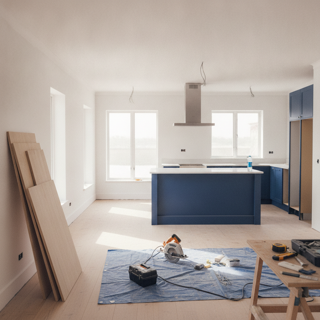 Home Remodeling - No Face and No Text